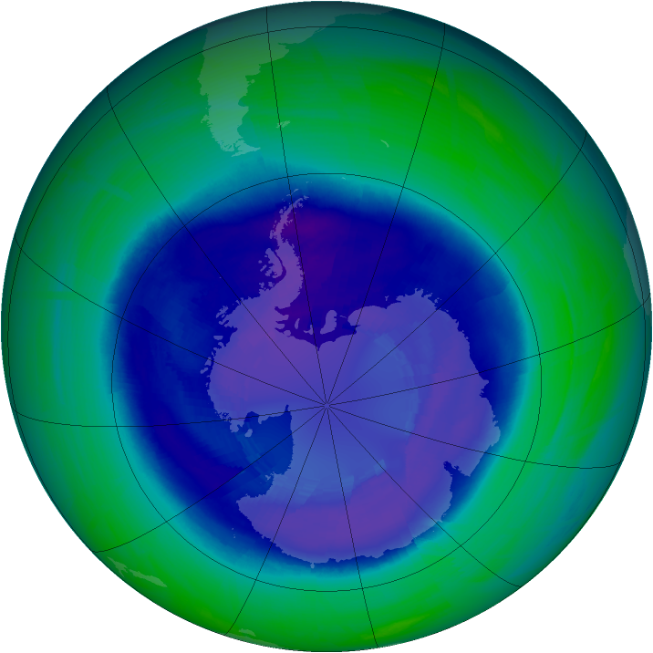 Ozone Map 2008-09-11